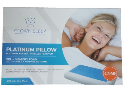Medgel hoofdkussen Crownsleep memoryfoam+gel
